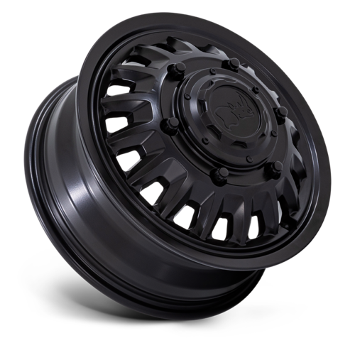Black Rhino Hard Alloys BR019 Aliso Dually 16x6 Matte Black Wheel with 6x205 Bolt Pattern and 110mm Offset