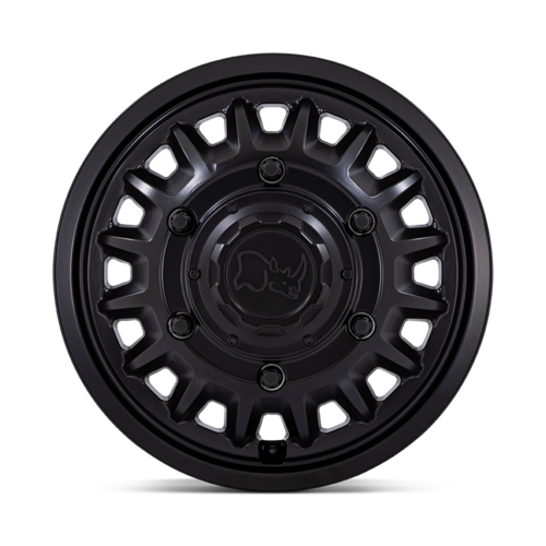 Black Rhino Hard Alloys BR019 Aliso Dually 16x6 Matte Black Wheel with 6x205 Bolt Pattern and 110mm Offset