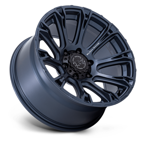 Black Rhino Hard Alloys Diamondback 17x8.5 Inch Metallic Blue Wheel with 6x139.7 Bolt Pattern and +25 Offset