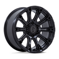 Black Rhino Hard Alloys Diamondback 20x9 Matte Black Wheel with 6x114.3 Bolt Pattern and +12 Offset