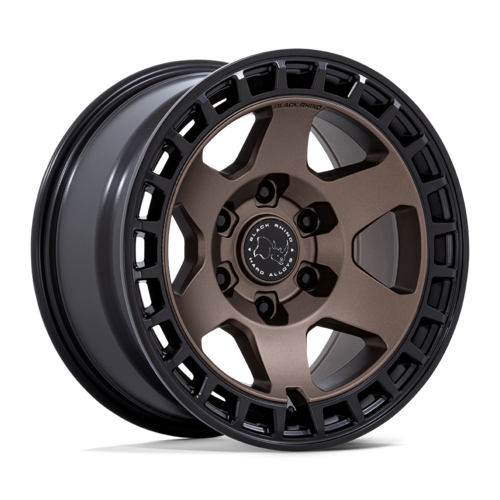 Black Rhino Hard Alloys BR022 BAHARI 17x8.5 Burnt Bronze with Matte Black Lip