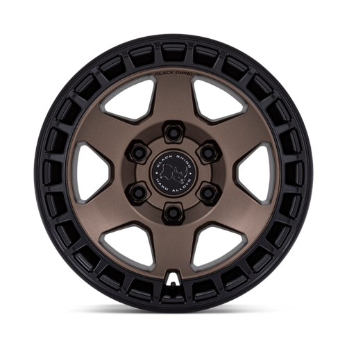 Black Rhino Hard Alloys BR022 BAHARI 17x8.5 Burnt Bronze with Matte Black Lip