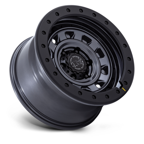 Black Rhino Hard Alloys XPLORER 17x9 Matte Gunmetal with Matte Black Lip Wheel
