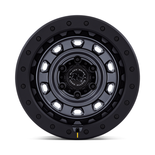 Black Rhino Hard Alloys XPLORER 17x9 Matte Gunmetal with Matte Black Lip - Offset -12, 5x127 Bolt Pattern, 71.5 Center Bore
