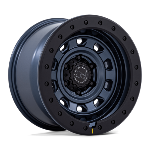 Black Rhino Hard Alloys BR023 XPLORER 17x9 Metallic Blue with Matte Black Lip, 6x139.7 Bolt Pattern, -12 Offset