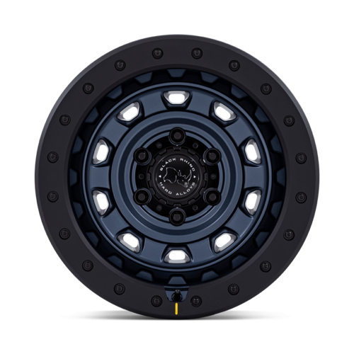 Black Rhino Hard Alloys XPLORER 17x9 Inch Metallic Blue with Black Rock Guard Wheel