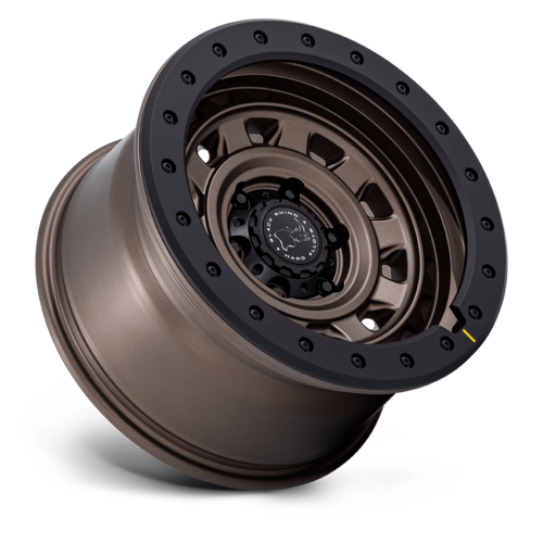 Black Rhino Hard Alloys XPLORER 17x9 Inch Burnt Bronze with Matte Black Lip