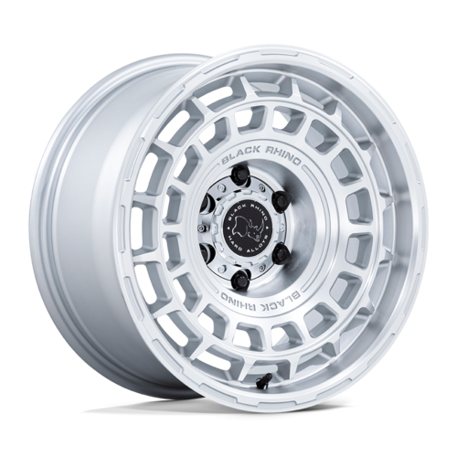 Black Rhino Hard Alloys BR024 AWOL 17x8.5 Silver with Machined Face - 6x139.7 Bolt Pattern, -10 Offset, 106.10 Center Bore
