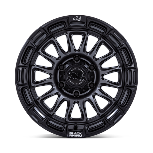 Black Rhino Hard Alloys BR025 RIVAL 17x9 Matte Gunmetal with Matte Black Lip
