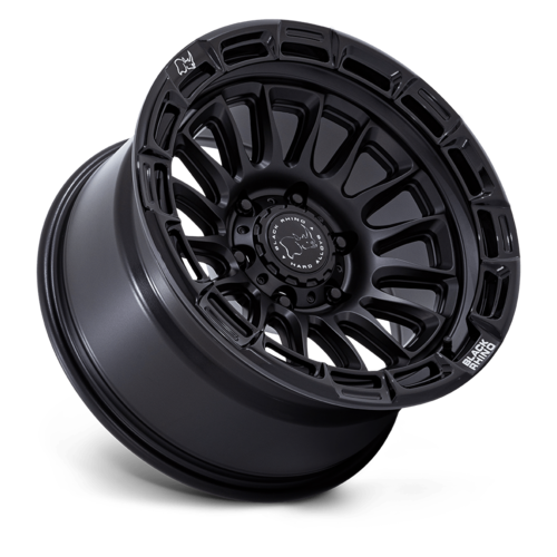 Black Rhino Hard Alloys Rival 20x9 Matte Black with Gloss Black Lip Wheel