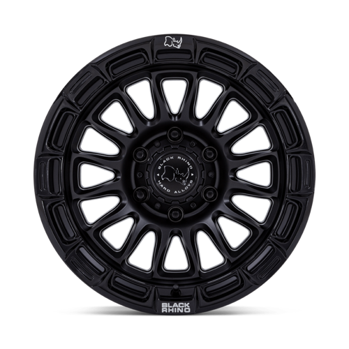 Black Rhino Hard Alloys BR025 RIVAL 17x9 Matte Black with Gloss Black Lip Wheels