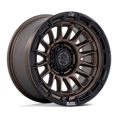 Black Rhino Hard Alloys BR025 RIVAL 17x9 Inch Burnt Bronze with Matte Black Lip Wheels