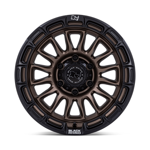 Black Rhino Hard Alloys BR025 RIVAL 17x9 Inch Burnt Bronze with Matte Black Lip Wheels