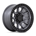 Black Rhino Hard Alloys Calico 20x9 Matte Gunmetal with Matte Black Lip