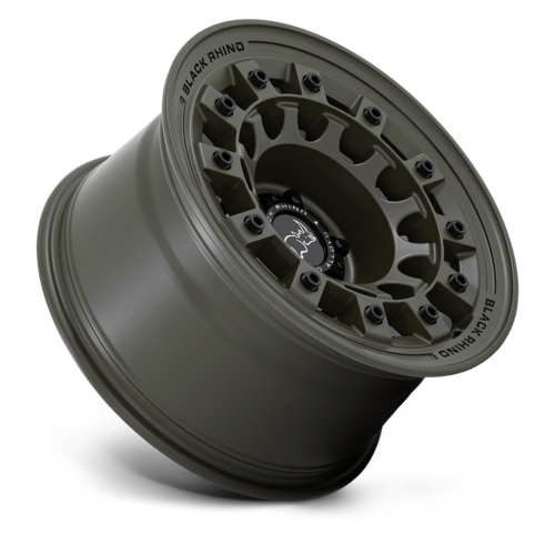 Black Rhino Hard Alloys FUJI 17x9 Olive Drab Green Wheel with -12 Offset and 5x127 Bolt Pattern