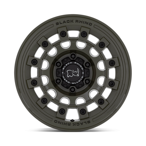 Black Rhino Hard Alloys FUJI 17x9 Olive Drab Green Wheel with -12 Offset and 5x127 Bolt Pattern