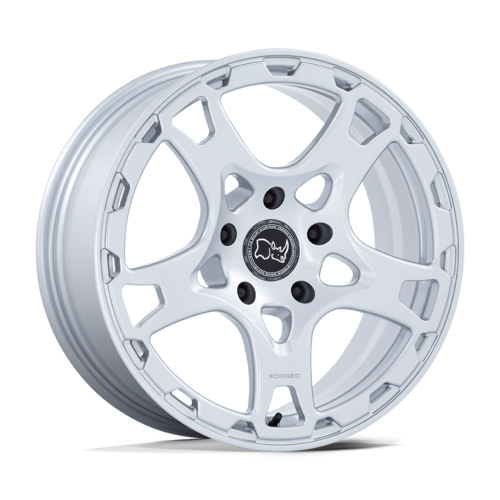 Black Rhino Hard Alloys KLAUE 18x8 Matte Silver Wheel with 5x130 Bolt Pattern and +20 Offset