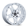 Black Rhino Hard Alloys KLAUE 18x8 Matte Silver Wheel with 5x130 Bolt Pattern and +20 Offset
