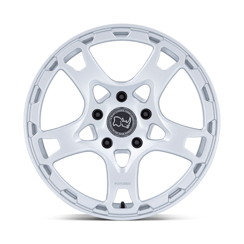 Black Rhino Hard Alloys KLAUE 18x8 Matte Silver Wheel with 5x130 Bolt Pattern and +20 Offset