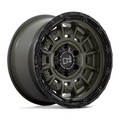 Black Rhino Hard Alloys Legion 20x10 Olive Drab Green with Black Lip Wheel - 8x6.5 Bolt Pattern, -18 Offset, 125.10 Center Bore