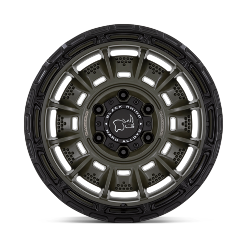Black Rhino Hard Alloys Legion 20x10 Olive Drab Green with Black Lip Wheel - 8x6.5 Bolt Pattern, -18 Offset, 125.10 Center Bore