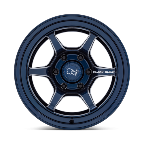 Black Rhino Hard Alloys Shogun 17x8.5 Inch Gloss Midnight Blue Wheel with -10 Offset and 5x127 Bolt Pattern