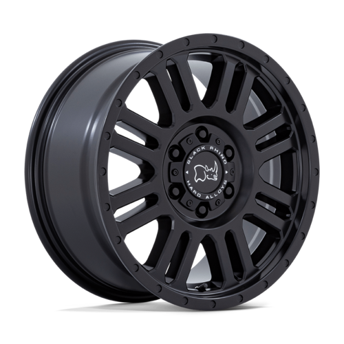 Black Rhino Hard Alloys Yellowstone 17x8 Matte Black Wheel with 6x130 Bolt Pattern and +45 Offset