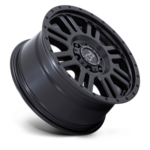 Black Rhino Hard Alloys Yellowstone 17x8 Matte Black Wheel with 6x130 Bolt Pattern and +45 Offset