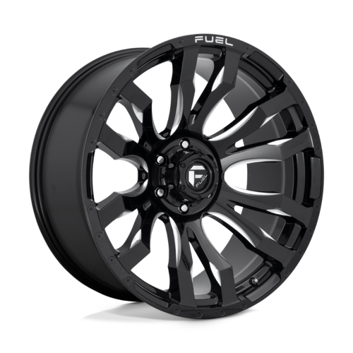 Fuel 1PC D673 BLITZ 22x10 Inch Gloss Black Milled Wheel with -18 Offset and 6x139.7 Bolt Pattern