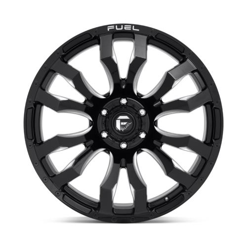 Fuel 1PC D673 BLITZ 20x9 Inch Gloss Black Milled Wheel with 8x170 Bolt Pattern and +20 Offset
