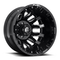 Fuel 1PC D673 BLITZ 20x8.25 Inch Gloss Black Milled Wheel with -221 Offset and 8x210 Bolt Pattern
