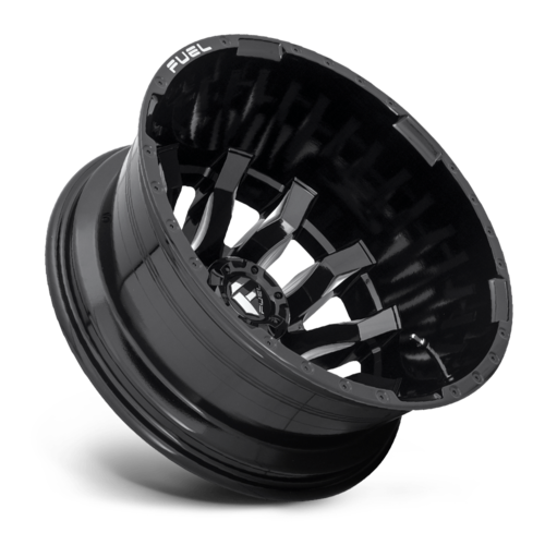 Fuel 1PC D673 BLITZ 20x8.25 Gloss Black Milled Wheel with -240 Offset and 8x165.1 Bolt Pattern