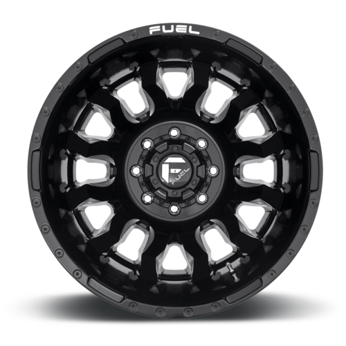 Fuel 1PC D673 BLITZ 20x8.25 Gloss Black Milled Wheel with -240 Offset and 8x165.1 Bolt Pattern
