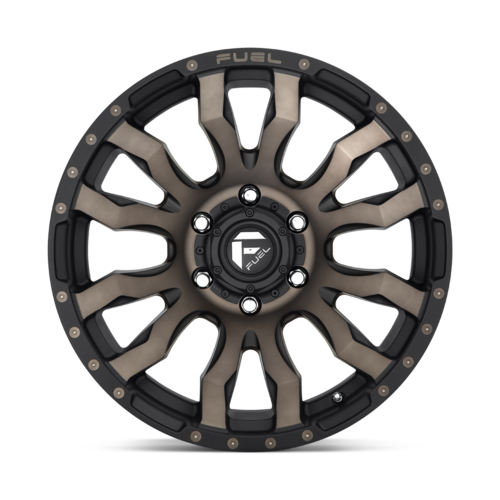 Fuel 1PC D674 BLITZ 18x9 Matte Black Double Dark Tint Wheel with 8x180 Bolt Pattern and +20 Offset