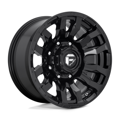 Fuel 1PC D675 BLITZ 22x10 Gloss Black Wheel with -18 Offset and 8x165.1 Bolt Pattern