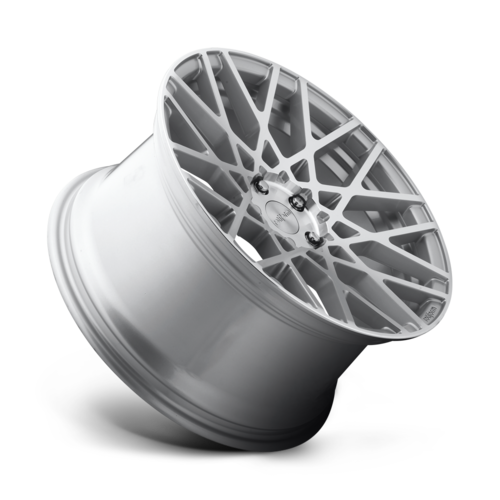 Rotiform R110 BLQ 19x8.5 Inch Gloss Silver Machined Wheel with 35mm Offset and 5x112 Bolt Pattern