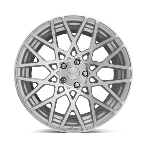 Rotiform R110 BLQ 18x8.5 Inch Silver Gloss Machined Wheel with 5x112 Bolt Pattern and 66.56mm Center Bore