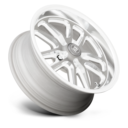 US Mag 1PC U130 Bullet 17x7 Inch Textured Gunmetal Wheel with Milled Edges and 5x120.65 Bolt Pattern