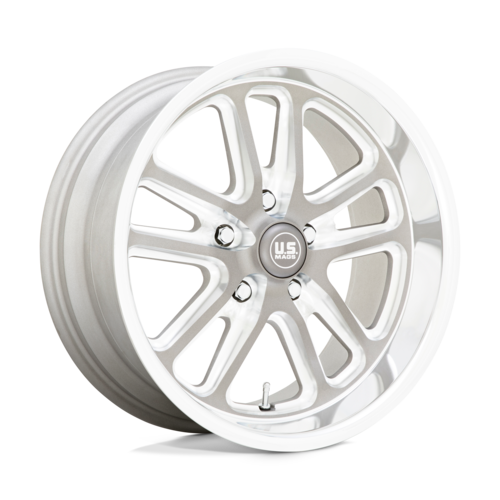 US Mag 1PC U130 Bullet 18x9.5 Wheel in Textured Gunmetal with Milled Edges, 5x120.65 Bolt Pattern, 72.56 Center Bore