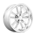 US Mag 1PC U131 Bullet Chrome 17x8 Wheel with 5x114.3 Bolt Pattern and 72.56 Center Bore
