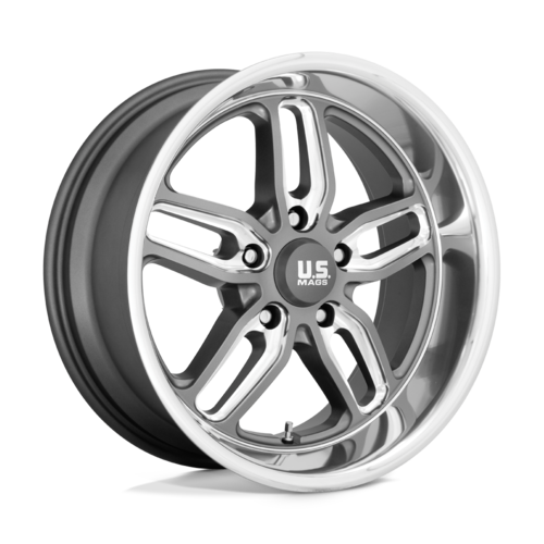 US Mag 1PC Cten 20x10 Matte Gunmetal Milled Wheel with 5x127 Bolt Pattern and 78.10 Center Bore