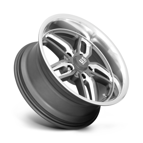 US Mag 1PC CTEN 20x8.5 Matte Gunmetal Milled Wheel with 5x120.65 Bolt Pattern and +7 Offset