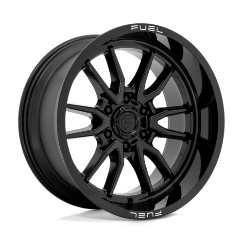 Fuel 1PC D760 CLASH 20x10 Inch Gloss Black Wheel with -18mm Offset and 6x139.7 Bolt Pattern