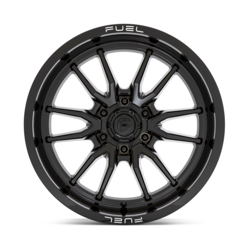 Fuel 1PC D760 Clash 17x9 Inch Gloss Black Wheel with -12mm Offset and 6x139.7 Bolt Pattern