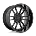 Fuel 1PC D760 CLASH 22x12 Gloss Black Wheel with -44mm Offset, 6x135 Bolt Pattern, 87.10 Center Bore