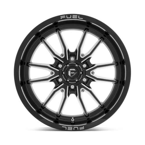 Fuel 1PC D761 Clash 17x9 Gloss Black Milled Wheel with 6x139.7 Bolt Pattern