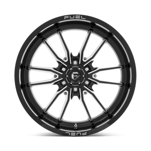 Fuel 1PC D761 Clash 22x10 Wheel with Gloss Black Milled Finish and 6x135 Bolt Pattern