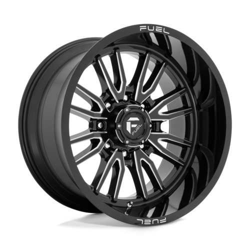 Fuel 1PC D761 Clash 22x12 Inch Gloss Black Milled Wheel with -44mm Offset and 8x180 Bolt Pattern