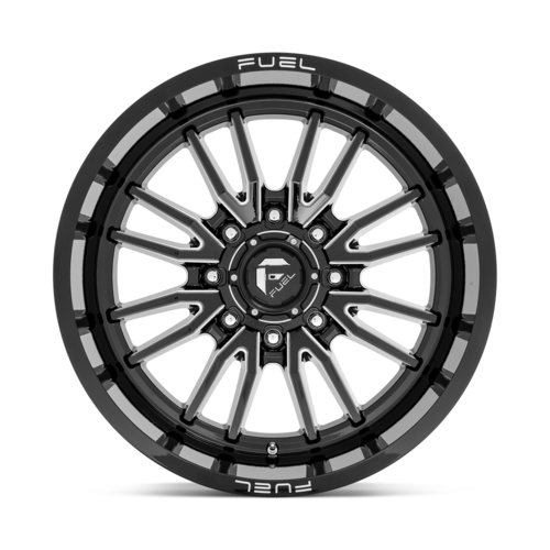 Fuel 1PC D761 Clash 22x12 Inch Gloss Black Milled Wheel with -44mm Offset and 8x180 Bolt Pattern