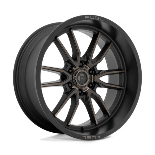 Fuel 1PC D762 CLASH 22x10 Inch Matte Black Double Dark Tint Wheel with -18mm Offset for 6x139.7 Bolt Pattern